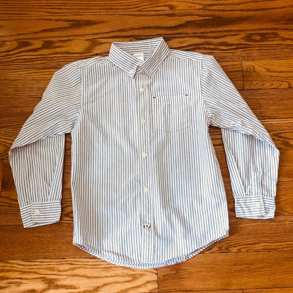 Gymboree Boy’s Red & Black Striped Dress Shirt